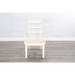 Sunny Designs Marina White Sand Arm Chair with Cushion Seat White Sand - Bed & Sofa Hub