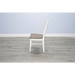 Sunny Designs Ladderback Chair, Wood Seat Marble White and Buck Skin - Bed & Sofa Hub