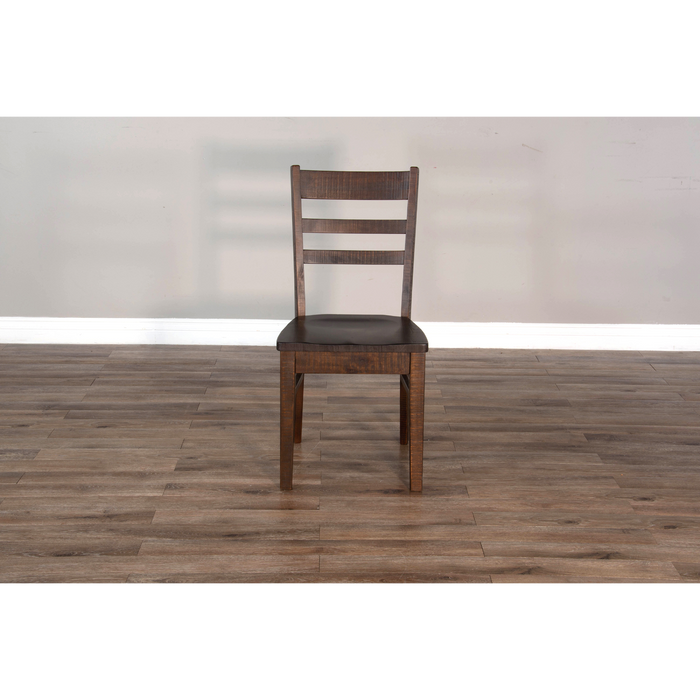 Sunny Designs Ladderback Chair, Wood Seat Tobacco Leaf - Bed & Sofa Hub