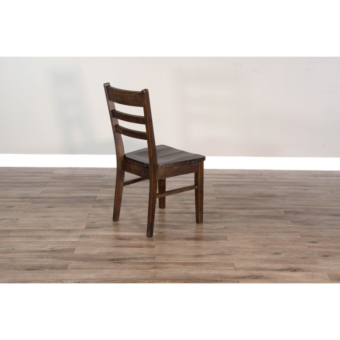 Sunny Designs Ladderback Chair, Wood Seat Tobacco Leaf - Bed & Sofa Hub