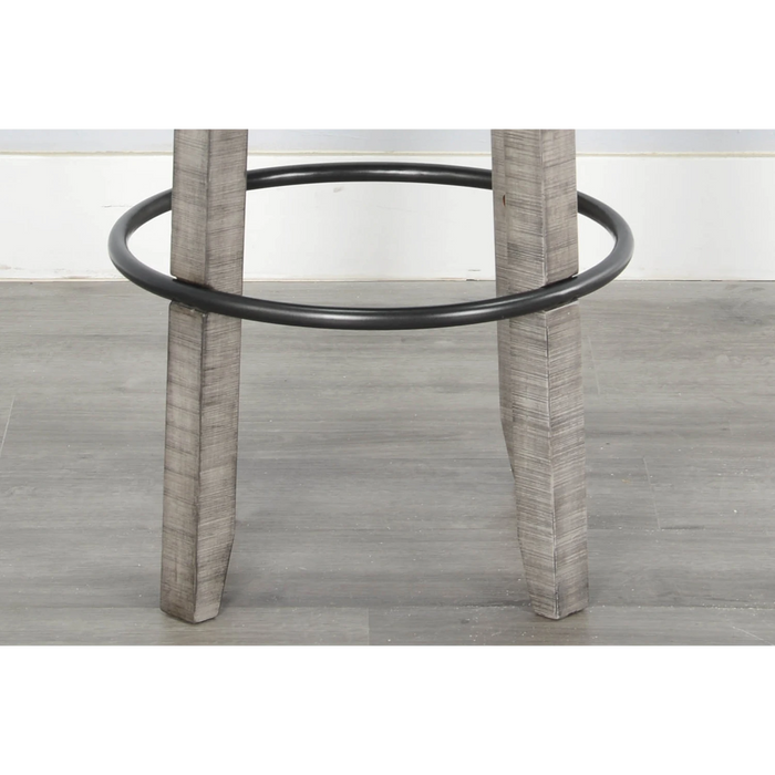 Sunny Designs Bar Swivel Stool, Cushion Seat Alpine Grey - Bed & Sofa Hub