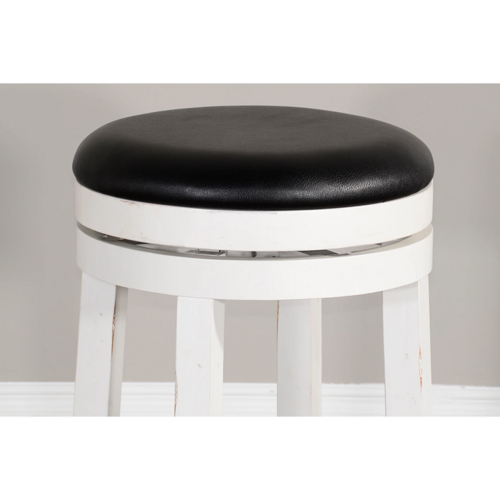 Sunny Designs Counter Swivel Stool, Cushion Seat European Cottage - Bed & Sofa Hub