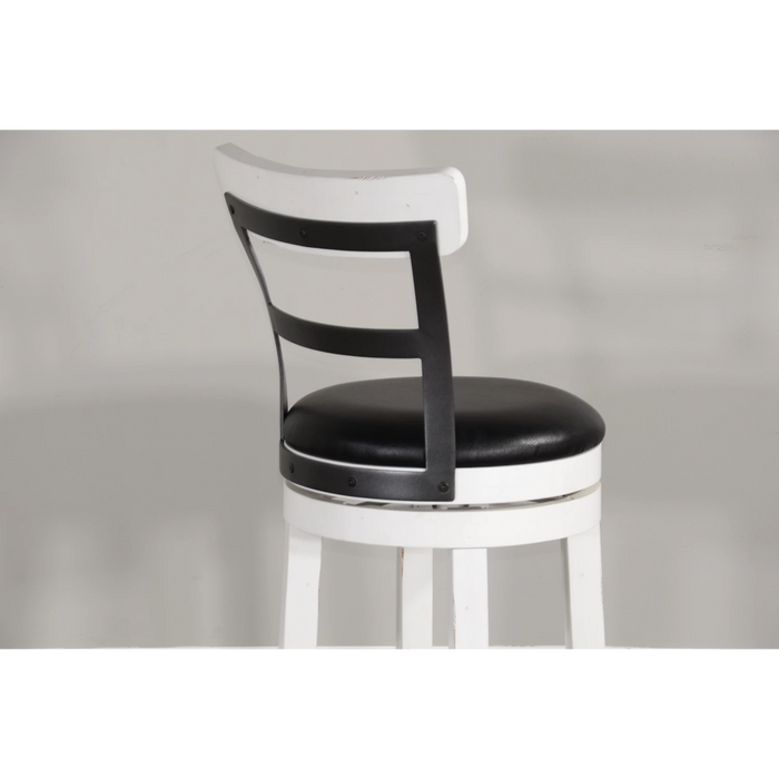 Sunny Designs Counter Barstool with Back & Swivel, Cushion Seat European Cottage - Bed & Sofa Hub