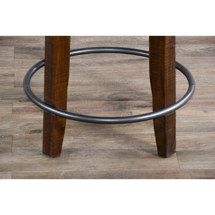 Sunny Designs Counter Swivel Stool, Cushion Seat Tobacco Leaf - Bed & Sofa Hub