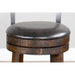 Sunny Designs Counter Bartool with Back & Swivel, Cushion Seat Tobacco Leaf - Bed & Sofa Hub
