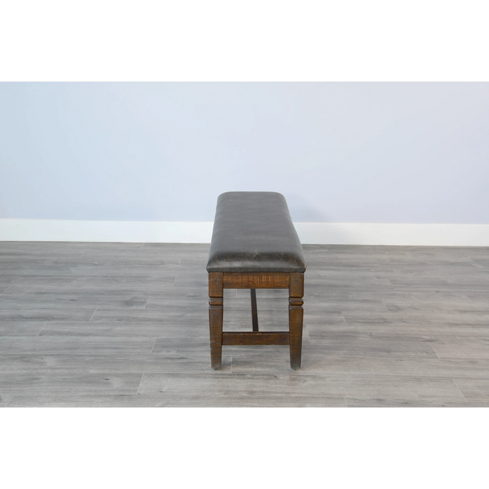 Sunny Designs Homestead Bench, Cushion Seat Tobacco Leaf - Bed & Sofa Hub