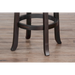 Sunny Designs Wood Bar Swivel Bar Stool with Cushion Seat Black Walnut - Bed & Sofa Hub