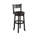 Sunny Designs Bar Swivel Barstool, Cushion Seat & Back Black Walnut - Bed & Sofa Hub