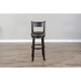 Sunny Designs Bar Swivel Barstool, Cushion Seat & Back Black Walnut - Bed & Sofa Hub