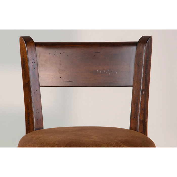 Sunny Designs Counter Swivel Barstool, Cushion Seat & Back Dark Chocolate - Bed & Sofa Hub