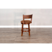 Sunny Designs Counter Swivel Barstool, Cushion Seat & Back Dark Chocolate - Bed & Sofa Hub
