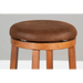 Sunny Designs Bar Swivel Stool, Cushion Seat Rustic Oak - Bed & Sofa Hub
