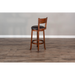 Sunny Designs Bar Swivel Barstool, Cushion Seat & Back Vintage Mocha - Bed & Sofa Hub
