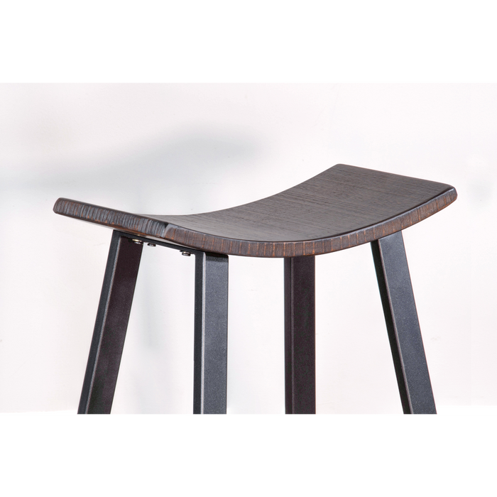 Sunny Designs Counter Metal Saddle Stool Tobacco Leaf - Bed & Sofa Hub