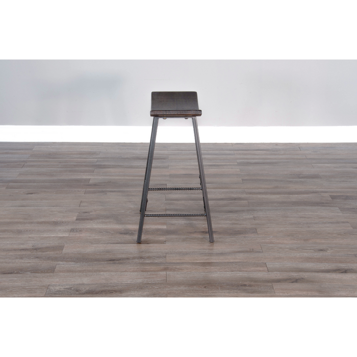 Sunny Designs Counter Metal Saddle Stool Tobacco Leaf - Bed & Sofa Hub