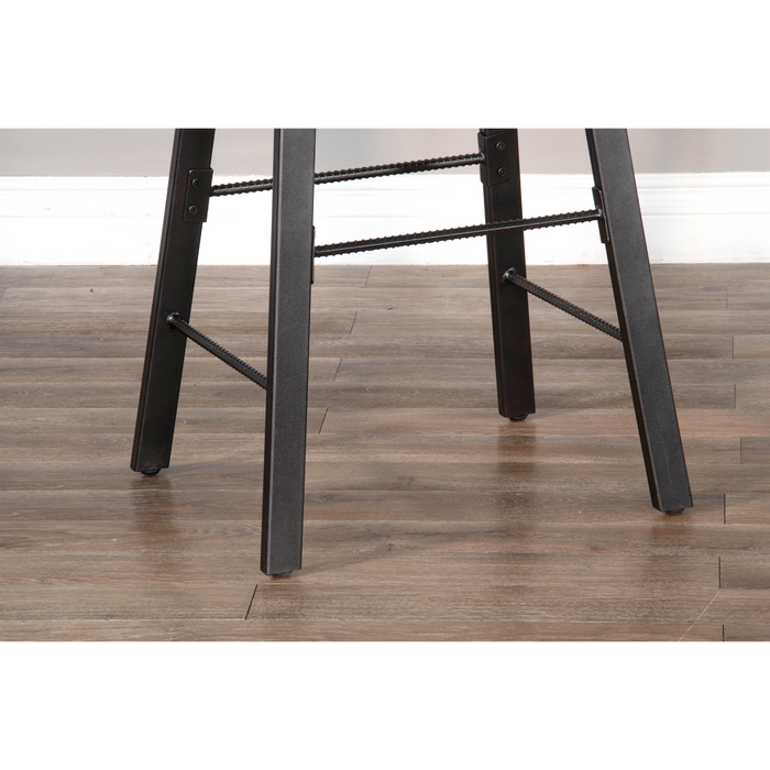 Sunny Designs Saddle Seat Metal Barstool Tobacco Leaf - Bed & Sofa Hub