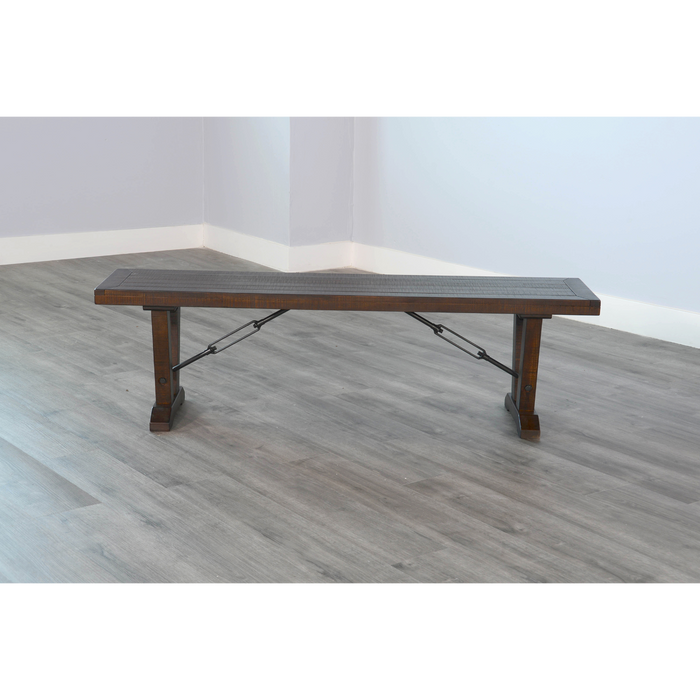 Sunny Designs Bench with Turnbuckles Tobacco Leaf - Bed & Sofa Hub