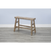 Sunny Designs Beach Pebble Counter Bench, Wood Seat Beach Pebble - Bed & Sofa Hub