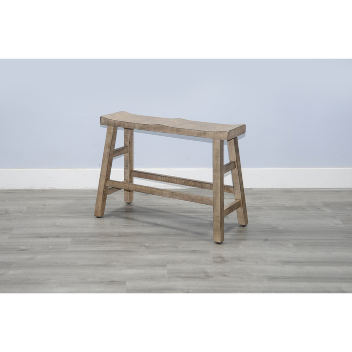 Sunny Designs Beach Pebble Counter Bench, Wood Seat Beach Pebble - Bed & Sofa Hub