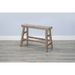 Sunny Designs Beach Pebble Counter Bench, Wood Seat Beach Pebble - Bed & Sofa Hub