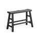 Sunny Designs Black Sand Counter Bench, Wood Seat Black Sand - Bed & Sofa Hub