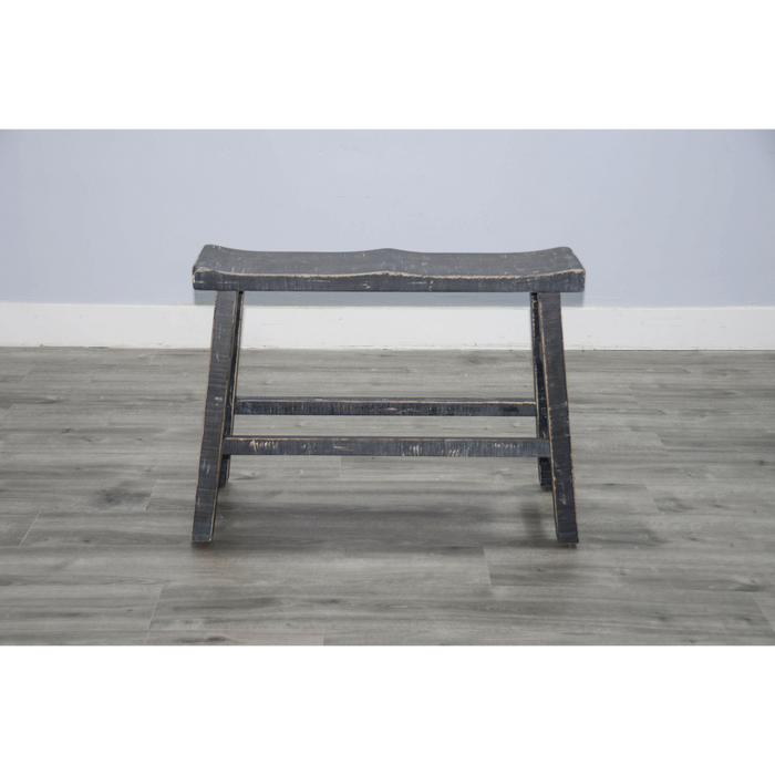 Sunny Designs Black Sand Counter Bench, Wood Seat Black Sand - Bed & Sofa Hub