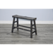 Sunny Designs Black Sand Counter Bench, Wood Seat Black Sand - Bed & Sofa Hub