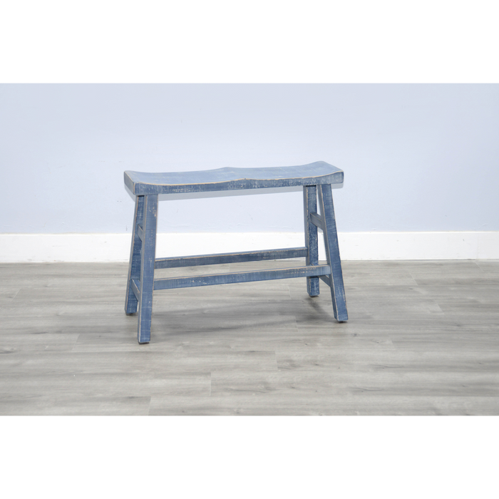 Sunny Designs Ocean Blue Counter Bench, Wood Seat Ocean Blue - Bed & Sofa Hub