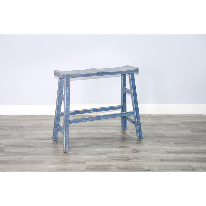 Sunny Designs Ocean Blue 30'H Bench, Wood Seat Ocean Blue - Bed & Sofa Hub