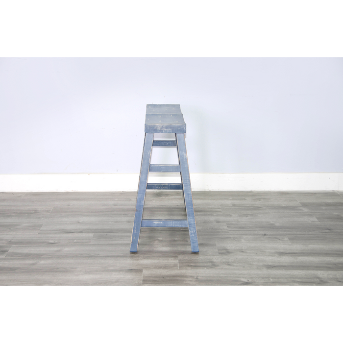 Sunny Designs Ocean Blue 30'H Bench, Wood Seat Ocean Blue - Bed & Sofa Hub