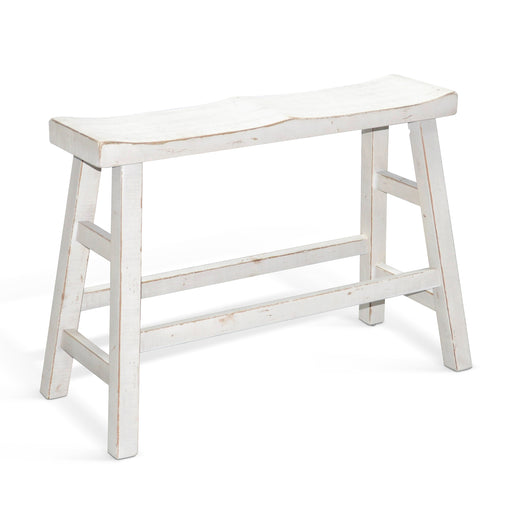 Sunny Designs White Sand Counter Bench, Wood Seat White Sand - Bed & Sofa Hub