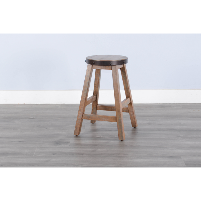 Sunny Designs Counter Wood Counter Stool Antique Brown - Bed & Sofa Hub