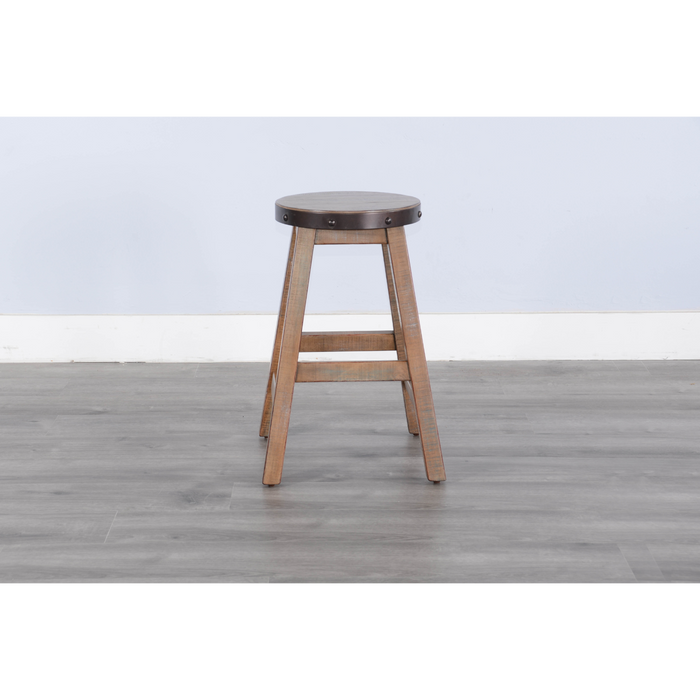 Sunny Designs Counter Wood Counter Stool Antique Brown - Bed & Sofa Hub