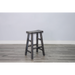 Sunny Designs Black Sand Bar Saddle Seat Stool, Wood Seat Black Sand - Bed & Sofa Hub