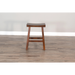Sunny Designs Counter Saddle Seat Stool, Wood Seat Dark Chocolate - Bed & Sofa Hub
