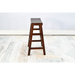Sunny Designs Bar Saddle Seat Stool, Wood Seat Dark Chocolate - Bed & Sofa Hub