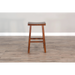 Sunny Designs Bar Saddle Seat Stool, Wood Seat Dark Chocolate - Bed & Sofa Hub