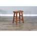 Sunny Designs Counter Saddle Seat Stool, Wood Seat Rustic oak - Bed & Sofa Hub