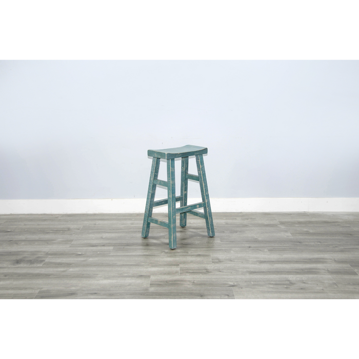 Sunny Designs Sea Grass Bar Saddle Seat Stool, Wood Seat Sea Grass - Bed & Sofa Hub