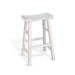 Sunny Designs White Sand Bar Saddle Seat Stool, Wood Seat White Sand - Bed & Sofa Hub