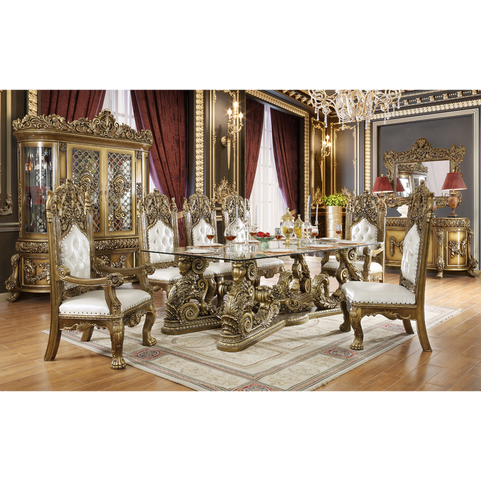 Homey Design HD-1802 – 7PC DINING SET - Bed & Sofa Hub