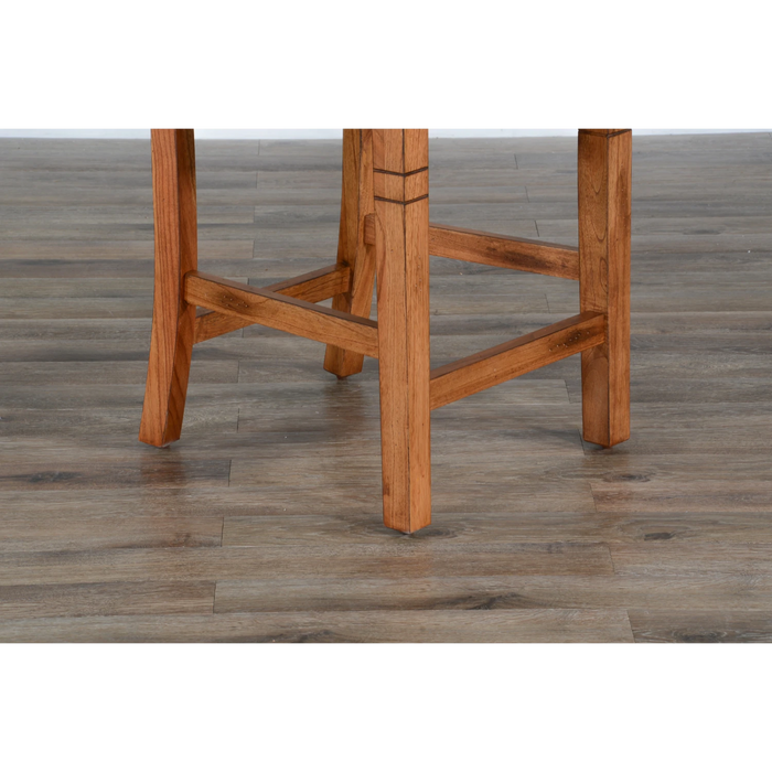 Sunny Designs Double Crossback Barstool Rustic Oak - Bed & Sofa Hub
