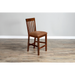Sunny Designs Santa Fe Slatback Counter Stool with Cushion Seat Dark Chocolate - Bed & Sofa Hub