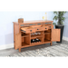 Sunny Designs Wood Buffet with Natural Slate Rustic Oak - Bed & Sofa Hub