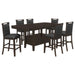 Coaster  Prentiss 7-piece Butterfly Leaf Dining Room Table Set Cappuccino - Bed & Sofa Hub