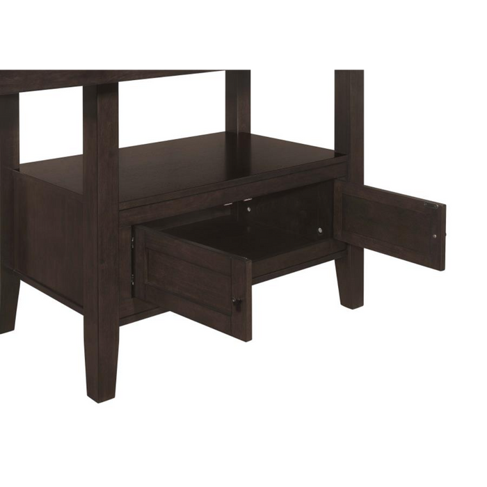 Coaster  Prentiss 7-piece Butterfly Leaf Dining Room Table Set Cappuccino - Bed & Sofa Hub