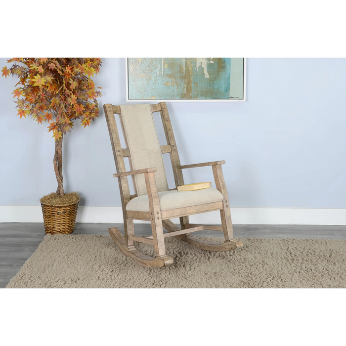 Sunny Designs Cushioned Rocking Chair Beach Pebble - Bed & Sofa Hub