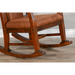 Sunny Designs Santa Fe Rocker, Cushion Seat & Back Dark Chocolate - Bed & Sofa Hub
