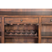 Sunny Designs 78" Farmhouse Wood Home Bar Vintage Mocha - Bed & Sofa Hub
