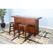 Sunny Designs 78" Farmhouse Wood Home Bar Vintage Mocha - Bed & Sofa Hub